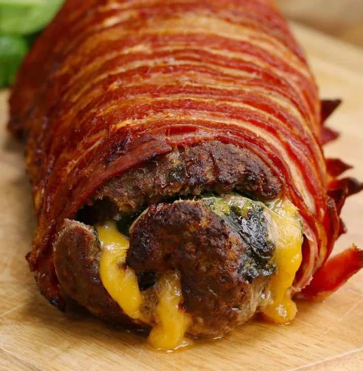 The Bacon-Wrapped Burger Roll