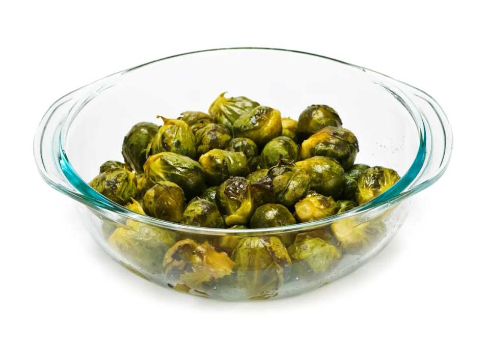 Crispy Garlic Brussels Sprouts