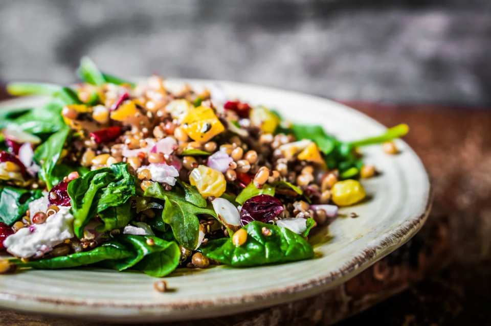 Spinach and Couscous Harvest Salad