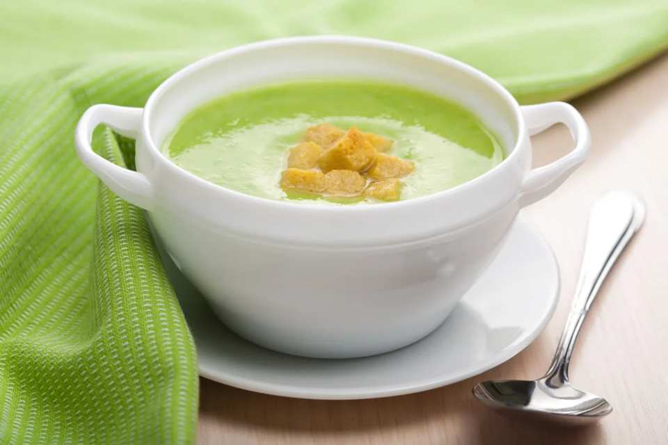 Curried Broccoli and Cauliflower Soup
