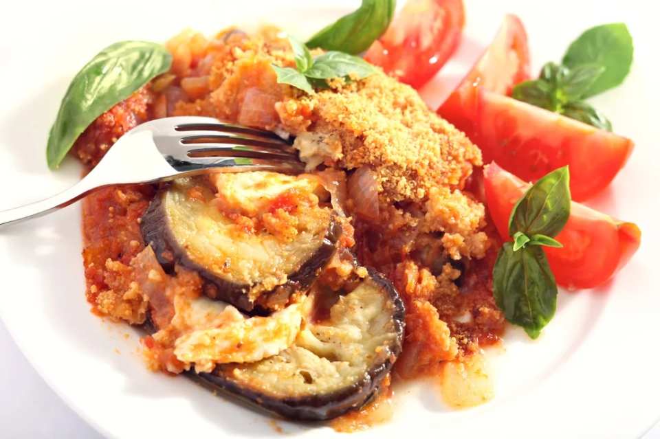 Gooey Grilled and Baked Eggplant