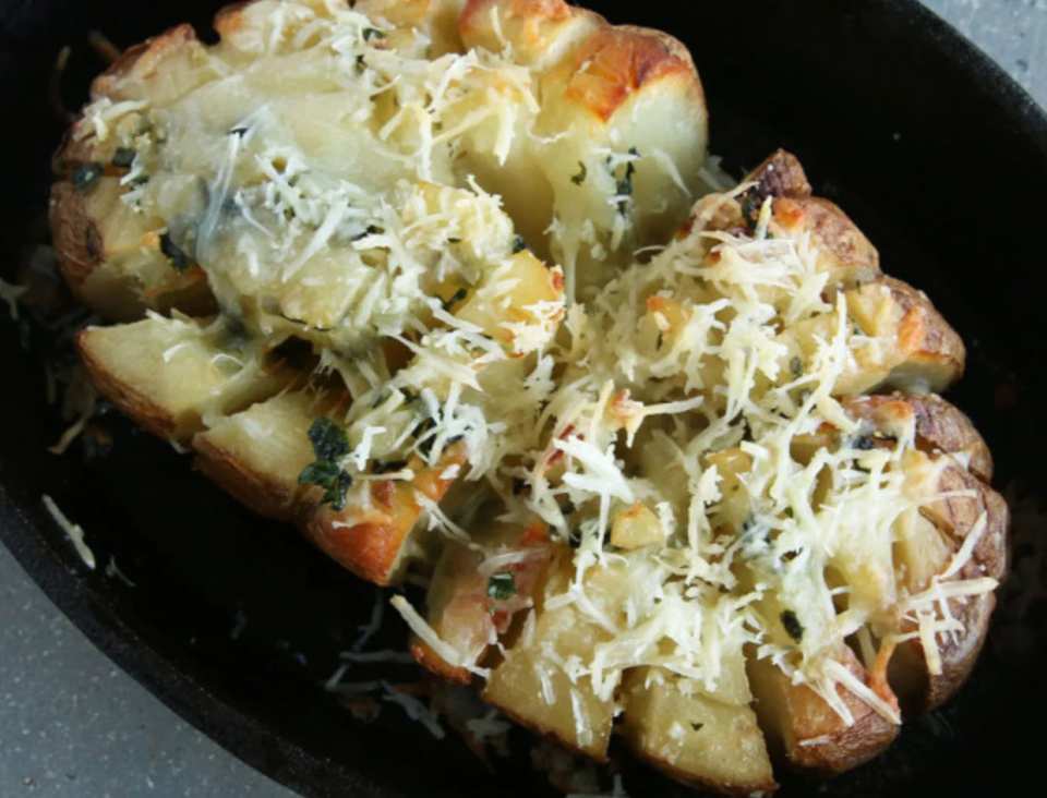 Blooming Baked Potato