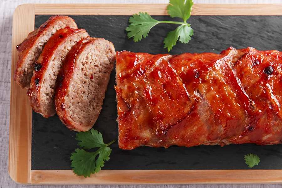 Bacon Wrapped Beef Meatloaf