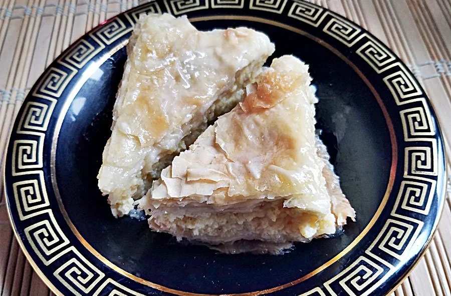 Galatobouriko (Greek Custard Pastry)