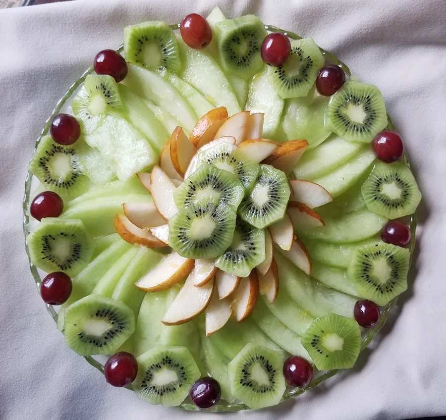 Kiwi Fruit Salad with Honey Orange Drizzle
