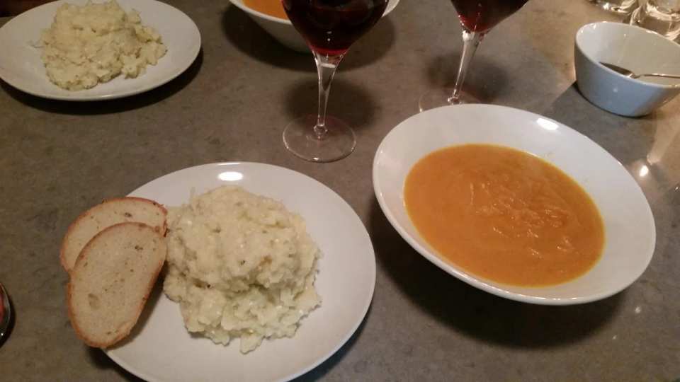 Carrot Apple Ginger Soup with Coconut Milk